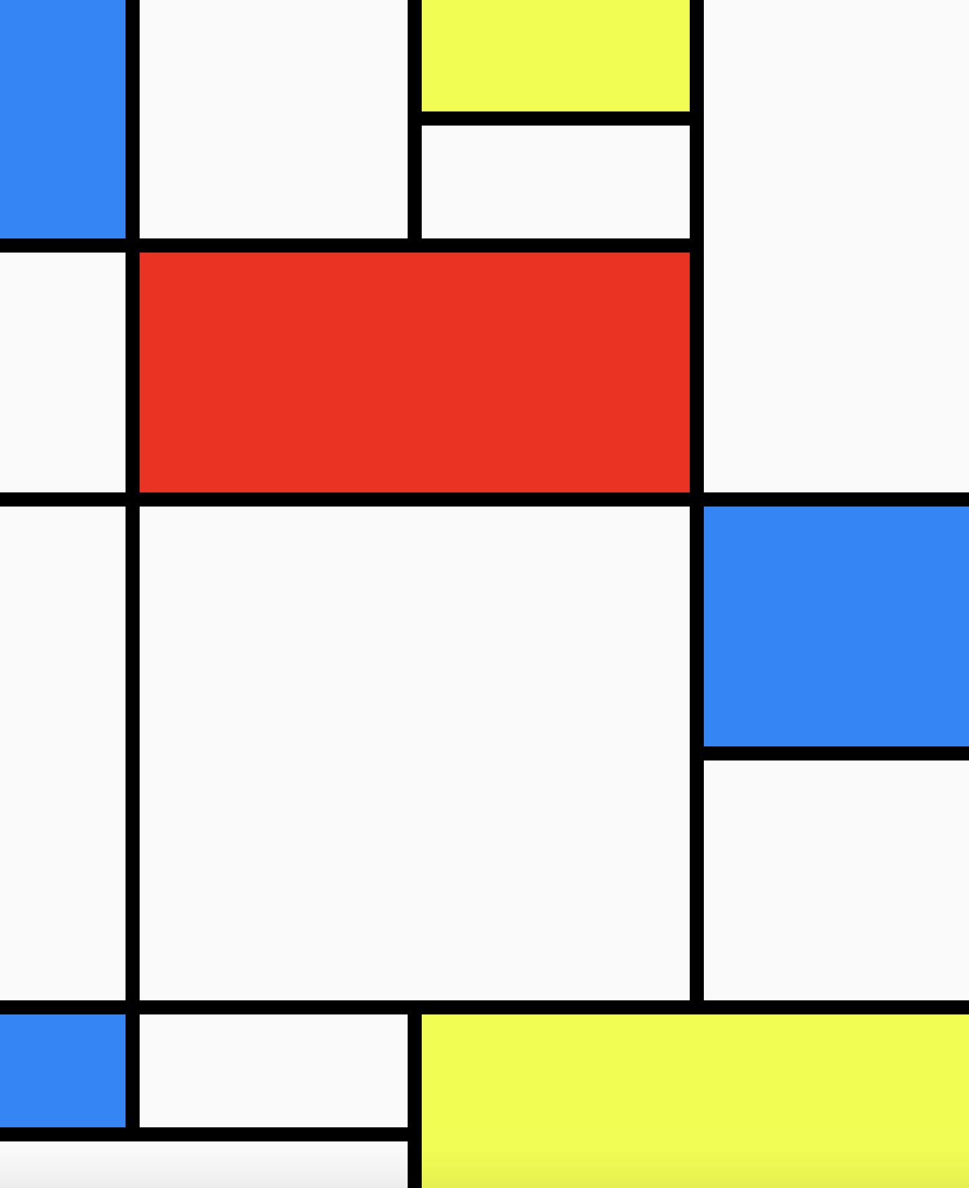 Mondrian painting 2D and 3D screeshot
