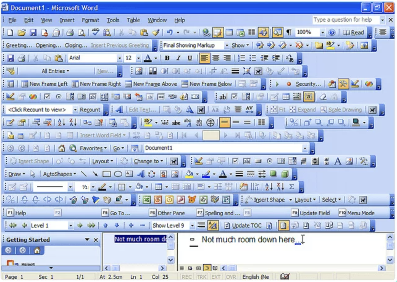 2006 Microsoft Word software picture